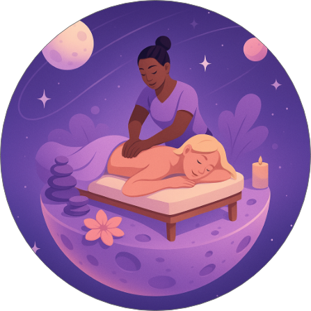 Soft rose moon
